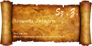 Szegedy Zelmira névjegykártya